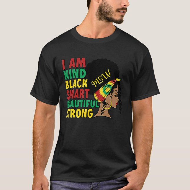 Black MSW African American Master Of Social Work M T-Shirt (Vorderseite)