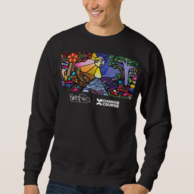 Black Mural Crew Neck Sweatshirt (Vorderseite)