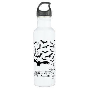 Black Music Bats Design Edelstahlflasche