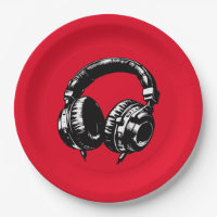 Black Music Headphones DJ Geburtstagsparty