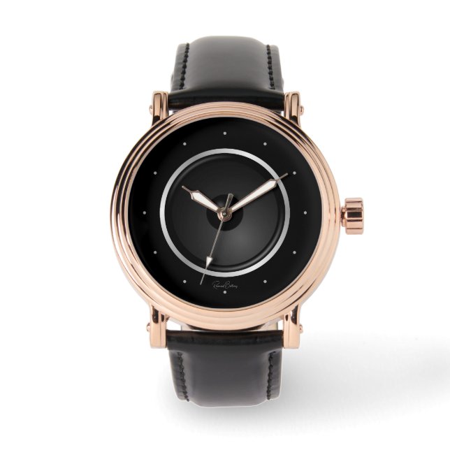 Black Music Lautsprecher Armbanduhr (Vorderseite)