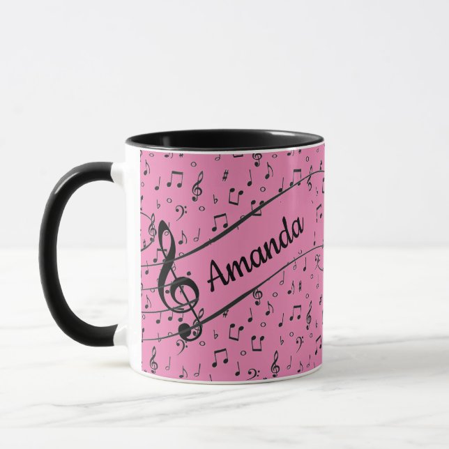 Black Musical personalisiert Coffee Tasse (Links)