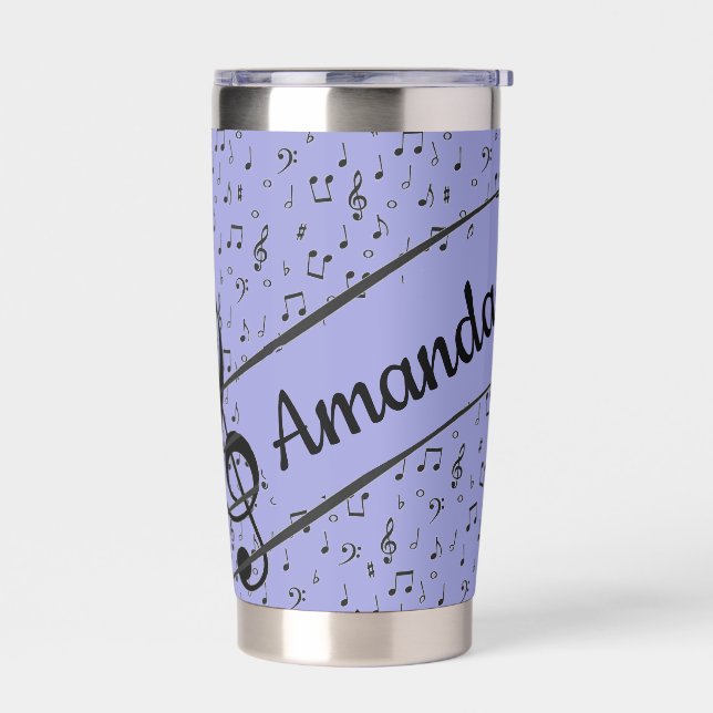 Black Musical personalisiert Coffee Tasse Thermobecher (Links)