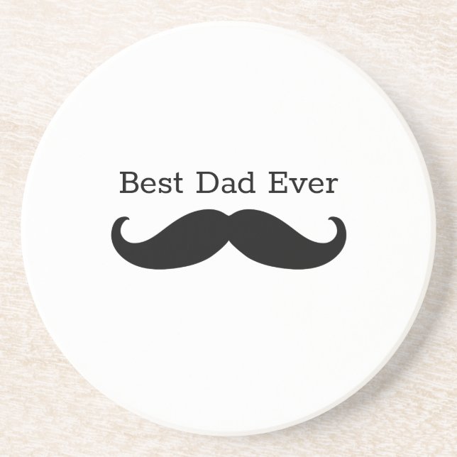 Black Mustache Getränkeuntersetzer (Vorne)