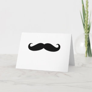 Black Mustache oder Black Mustache für Fun Geschen Karte