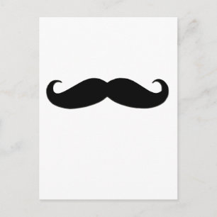 Black Mustache oder Black Mustache für Fun Geschen Postkarte