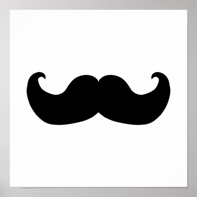Black Mustache Poster (Vorne)
