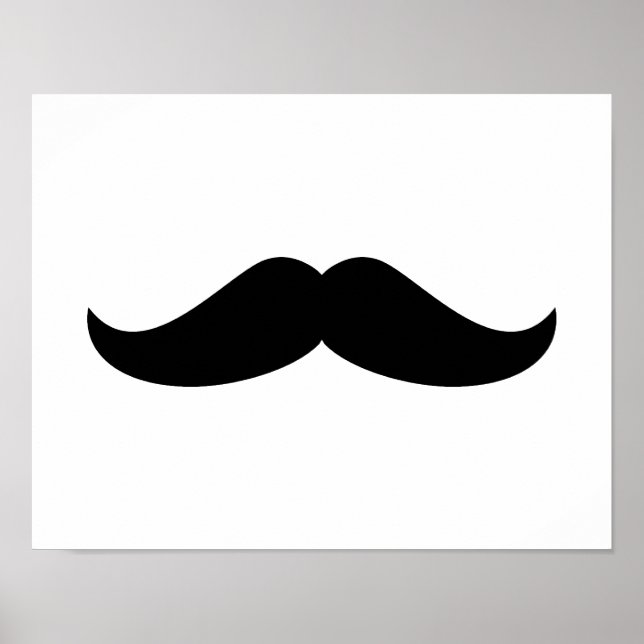 Black Mustache Poster (Vorne)