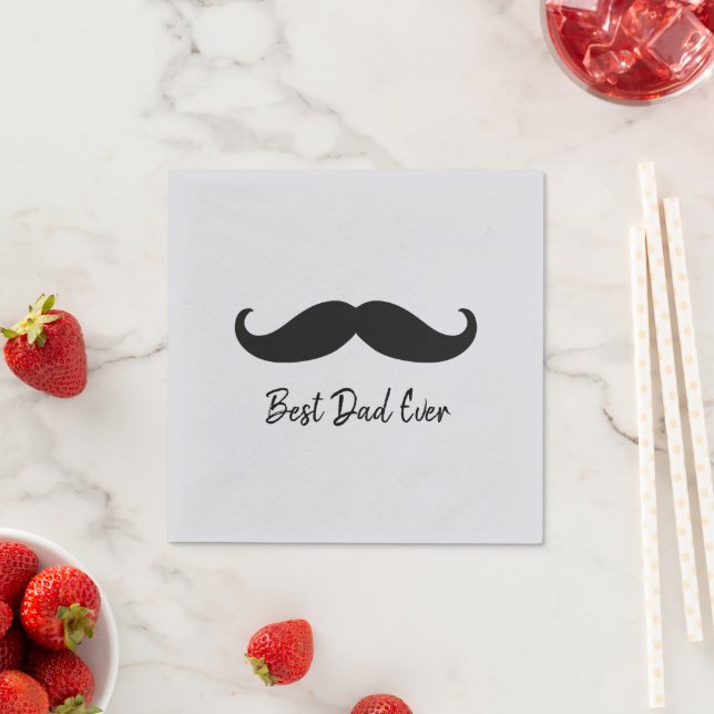 Black Mustache Serviette (Beispiel)