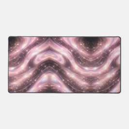 Black & muted blush space patterns AI art  Schreibtischunterlage