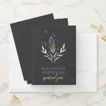 Black Mystical Holographic Spiritual Crystals
