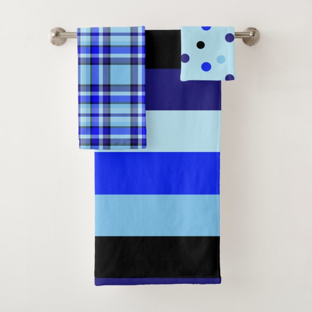 Black 'n' Blue Handtuch Set 2 (Insitu)