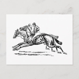 BLACK n WHITE DERBY INVITATION Postkarte