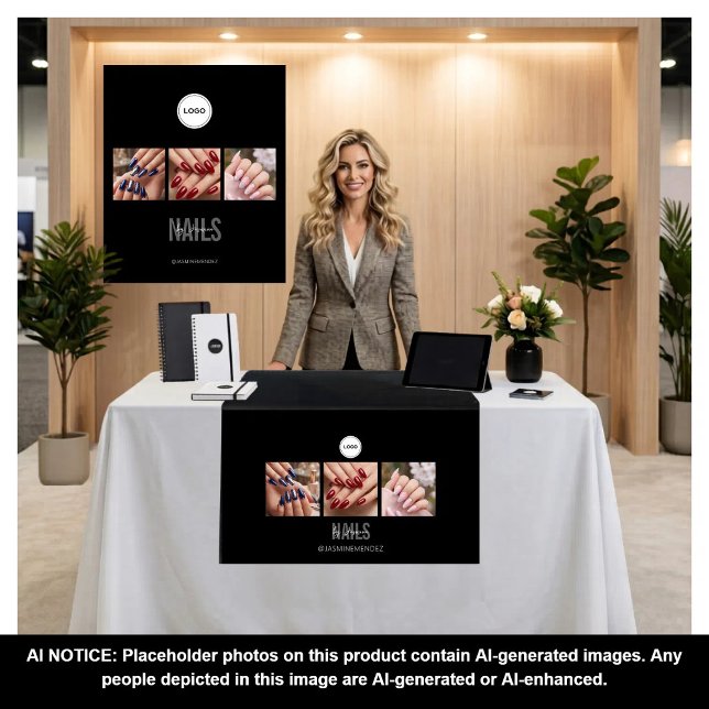 Black Nails Studio Foto Collage Messe Wandteppich (Von Creator hochgeladen)