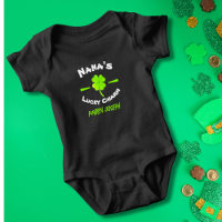 Black, Nana's Lucky Charm, Baby Jersey