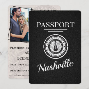 Black Nashville Passport Save the Date