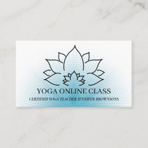 Black Navy Lehrer Private Yoga Visitenkarte