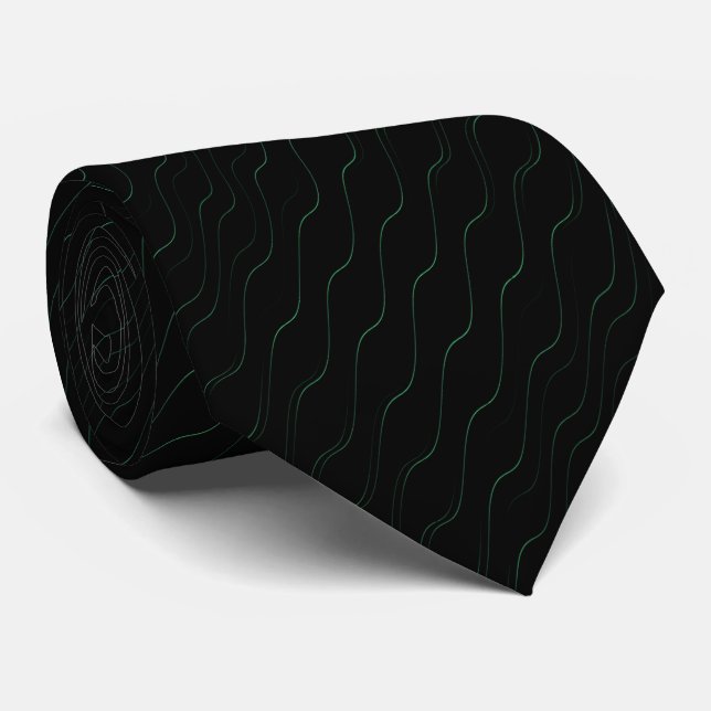 Black Neck Tie Krawatte (Gerollt)