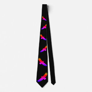 Black Neck Tie with Flying Eagle - Ihre Farben Krawatte
