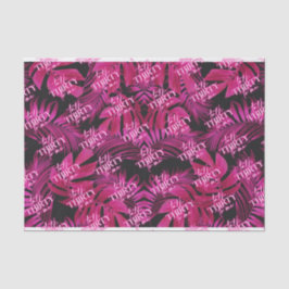 Black Neon Pink Talk Thirty to Me  30th Birthday Seidenpapier