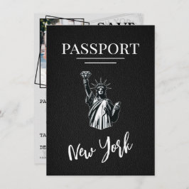 Black New York City Passport Save the Date