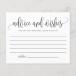 Black Niedlich Calligraphy Wedding Advice and Wish<br><div class="desc">Frag den Gästen mit dieser individuell gestaltbaren Beratungskarte ihre Ratschläge und Wünsche zu geben. Es zeichnet sich durch eine moderne schwarze Kalligraphie und ein skurriles Konfetti-Muster aus. Personalisieren Sie Ihre persönlichen Daten, indem Sie Ihre eigenen Daten hinzufügen. Sie können auch das Hinterbild in ein Foto oder ein anderes Bild ändern....</div>