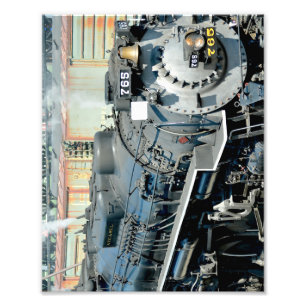 Black Nikel Plate Road 765 Dampflokomotive Zug Fotodruck
