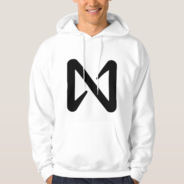 Black Nimbus Simple Men Hoodie (Vorderseite)