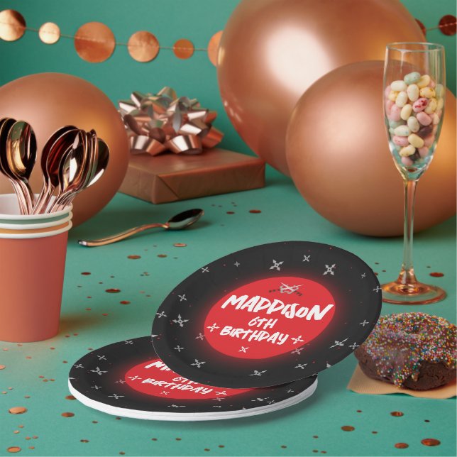 Black Ninja Birthday Party Paper Teller (Multi)