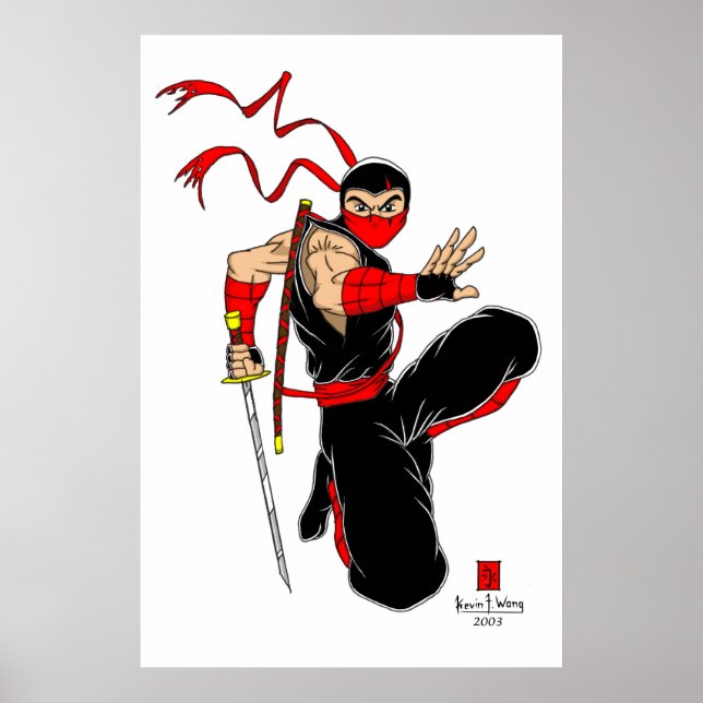 Black Ninja Poster (Vorne)