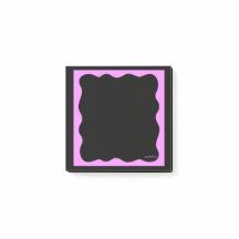 Black Notes with Squiggly Pink Frame