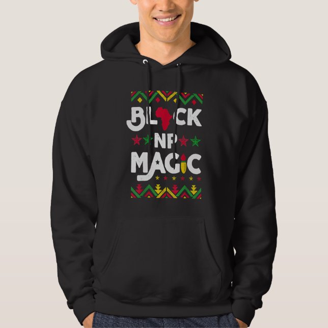 Black NP Magic Black History Month Afro Nurse Prac Hoodie (Vorderseite)