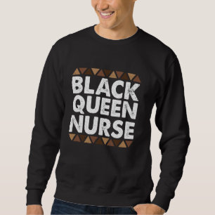 Black Nurse Afro Liebe African Women Melanin Nursi Sweatshirt