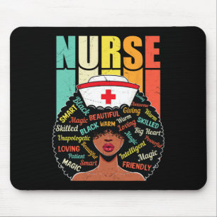 Black Nurse hoch entwickelt und wunderschön Melani Mousepad