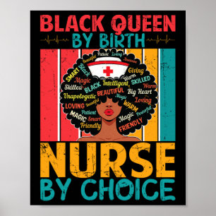 Black Nurse hoch entwickelt und wunderschön Melani Poster
