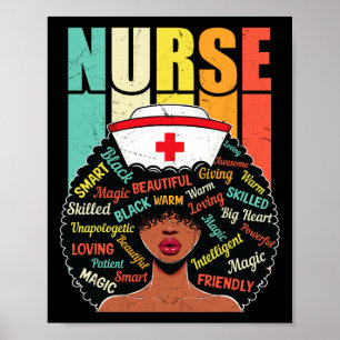 Black Nurse hoch entwickelt und wunderschön Melani Poster