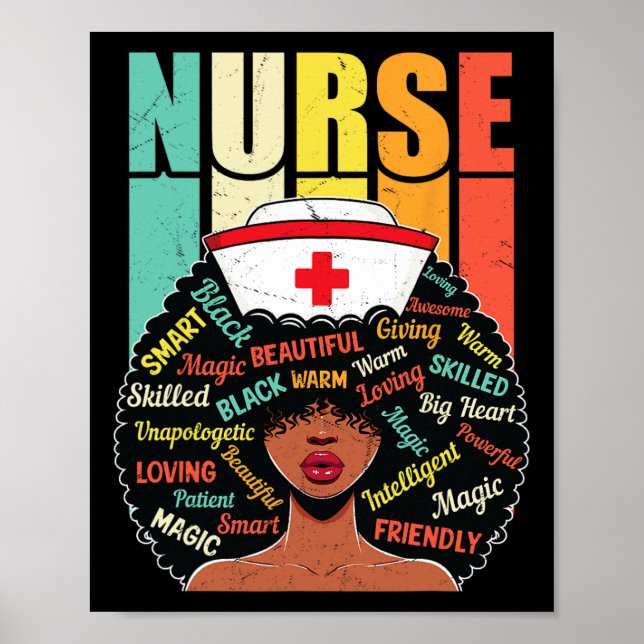 Black Nurse hoch entwickelt und wunderschön Melani Poster (Vorne)