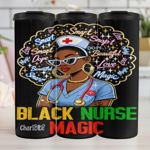 Black Nurse Magic: Klug, Dope, schön Thermosbecher