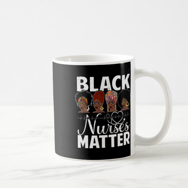 Black Nurses Problem - African American Afro Nurse Kaffeetasse (Rechts)