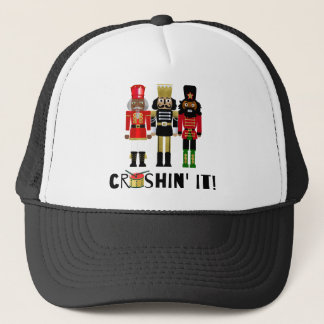 Black Nutcracker "Crushin' It"-Geschenk Truckerkappe