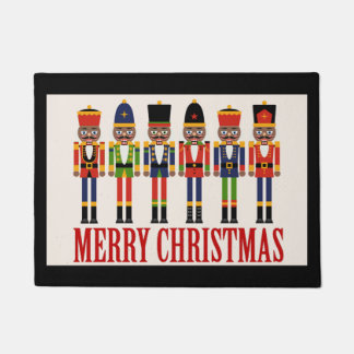 Black Nutcracker Weihnachtsmatte Fußmatte