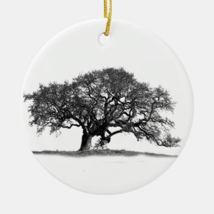 BLACK OAK BAUM KERAMIK ORNAMENT