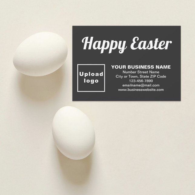 Black Oaster Business Flat Grußkarte Karte (Black Easter business flat greeting card)