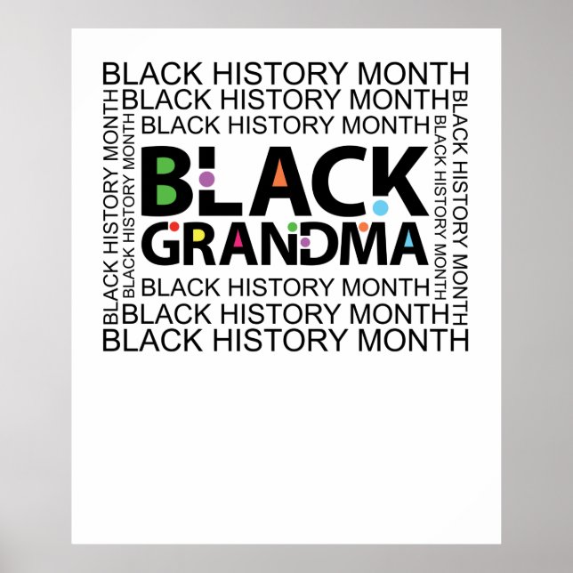 Black Oma Black History Montag Poster (Vorne)