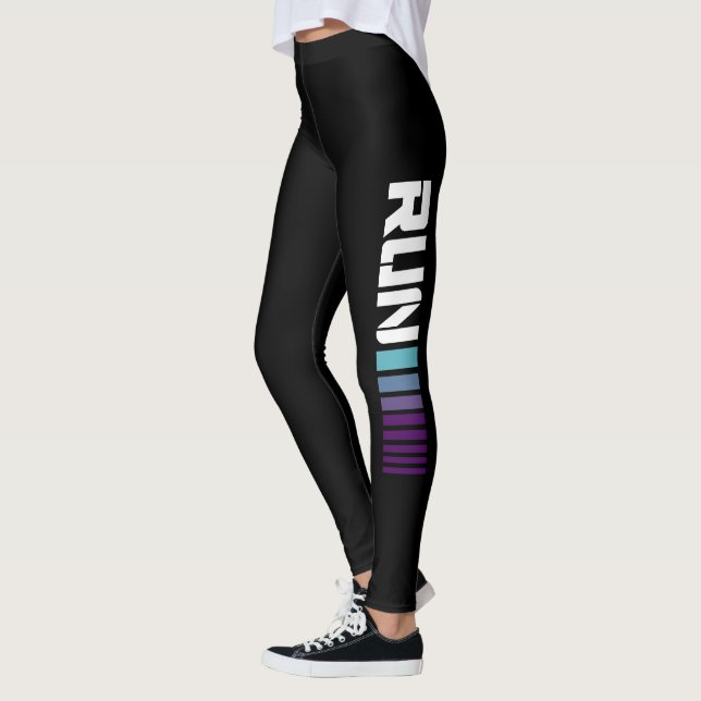 Black Ombré führt aktive Sportarten aus Leggings (Links)