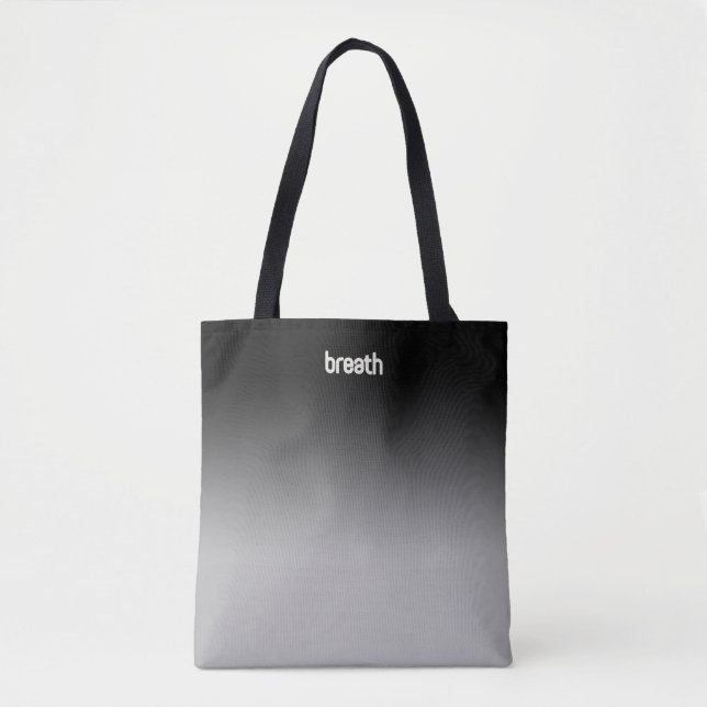 Black Ombre Tote Bag - Weicher Farbton, starker Ge (Vorderseite)
