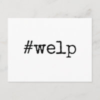 Black on White Hashtag Welp Zurückgezogene Hochzei