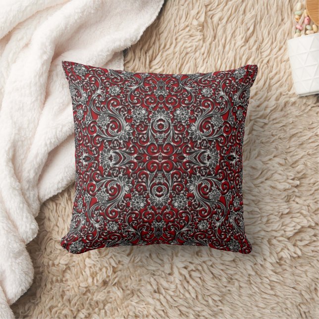 Black Onyx Paisley Mojo Throw Kissen (Decke)