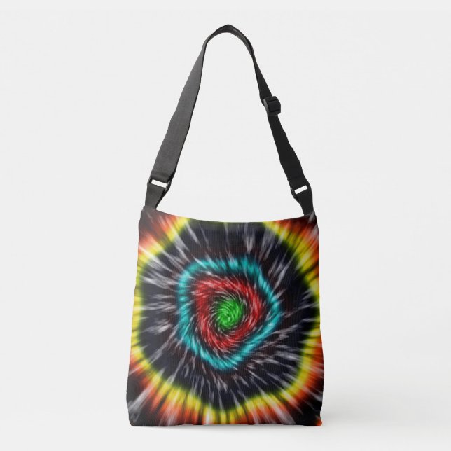Black Opal Tie Dye,   Tragetaschen Mit Langen Trägern (Vorderseite)