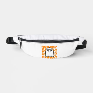 Black Orange Spooky Halloween Bauchtasche